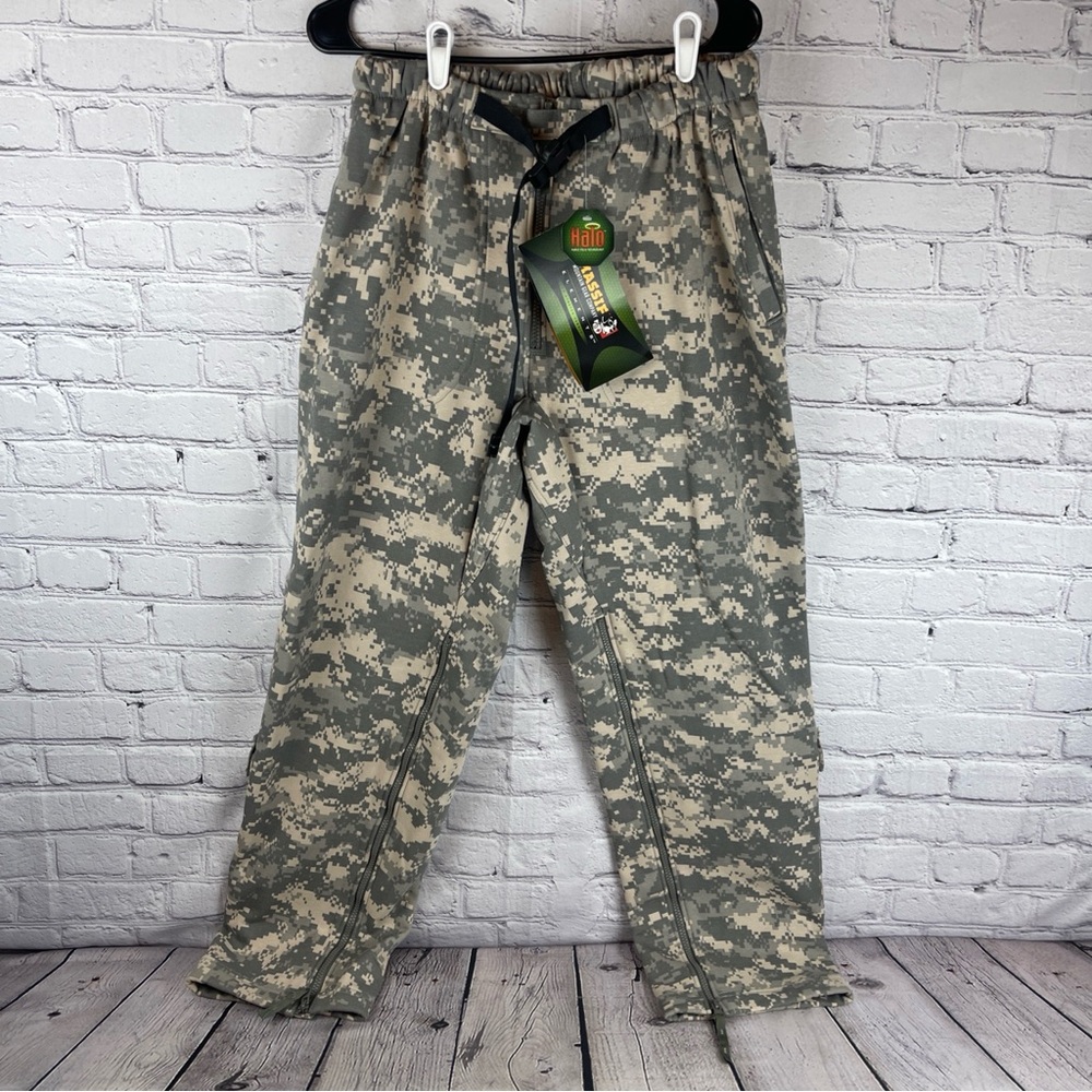 Massif Elements Tactical Pants FR Men’s Large Camo Cold Weather Fleece Lined NWT